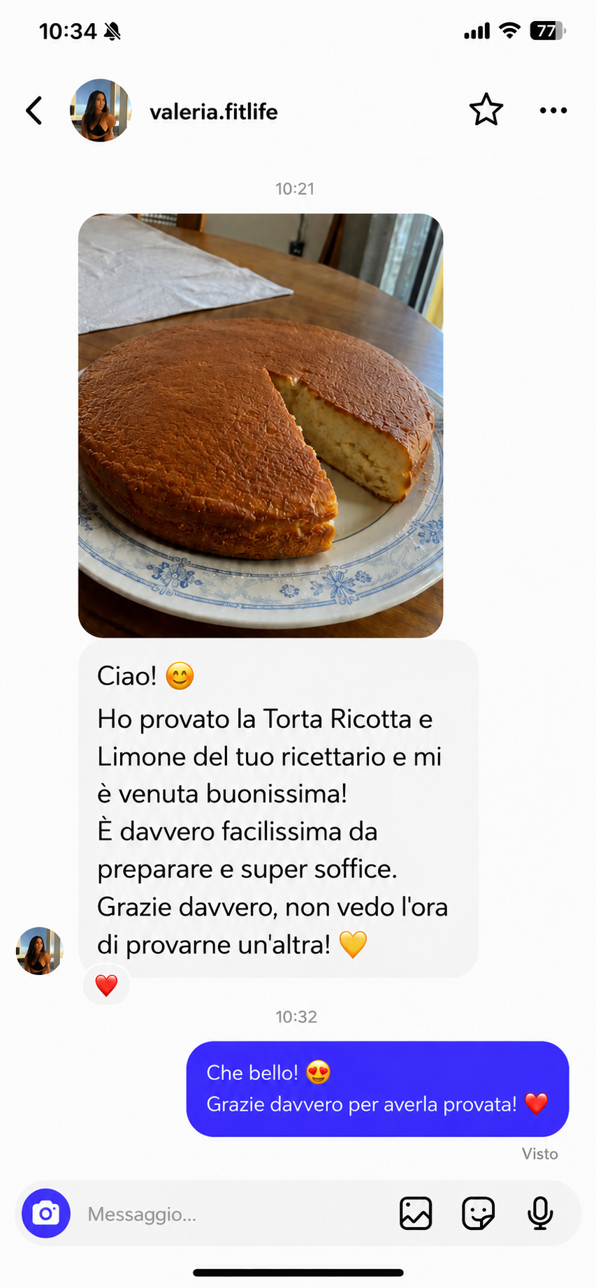 Recensione reale di un cliente del Ricettario Fit Completo