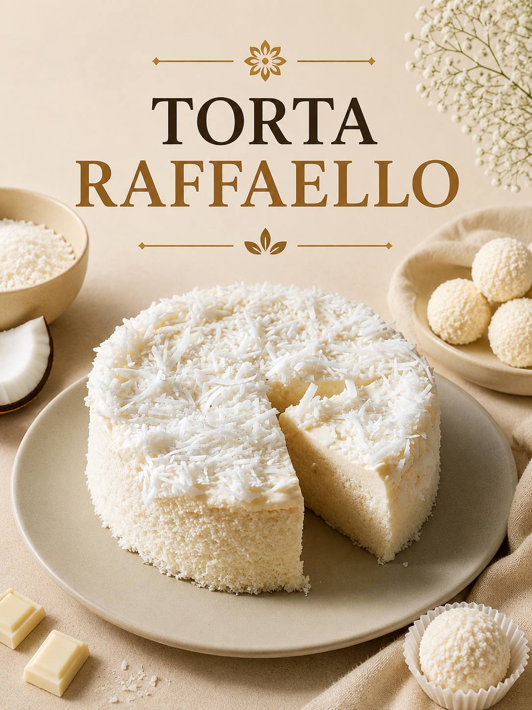 Torta Raffaello